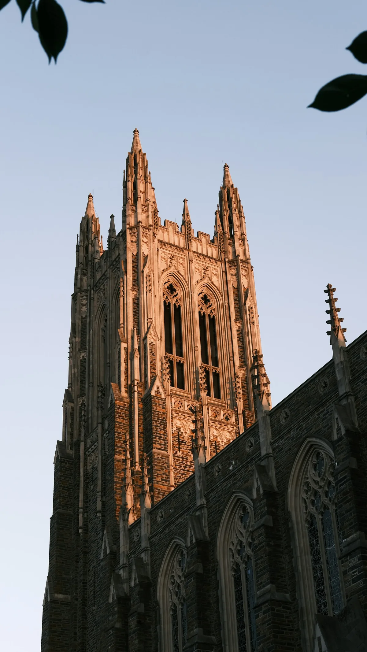 Duke Chapel in warm evening light